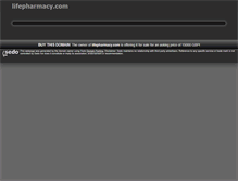Tablet Screenshot of lifepharmacy.com
